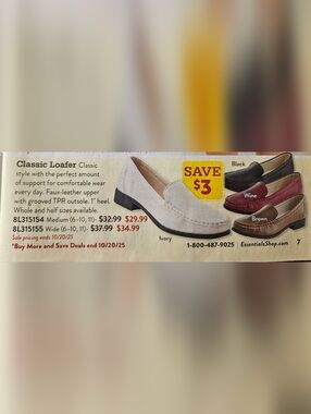 Classic Loafers 3 Pairs NWT Brown, Wine & Black Womens Size 7 Medium